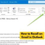 How to Recall an Email in Outlook