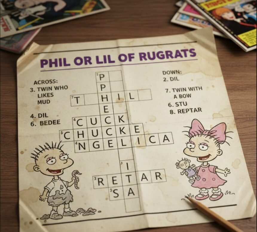 phil or lil of rugrats crossword