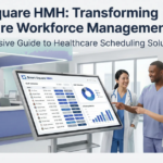 Smart Square HMH scheduling dashboard showing shift calendar for healthcare staff