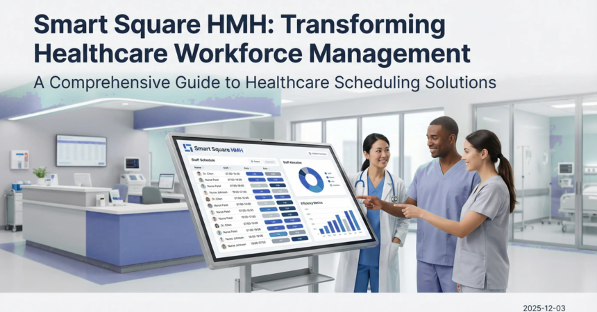 Smart Square HMH scheduling dashboard showing shift calendar for healthcare staff
