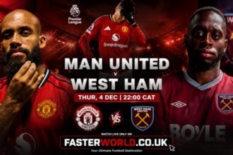 West Ham vs Man United Premier League match at London Stadium.